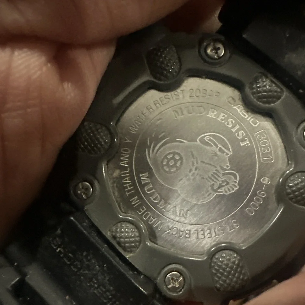 Working VTG Casio G-Shock Mudman G-9000 46mm Digital Mens Watch-EVERYTHING WORKS